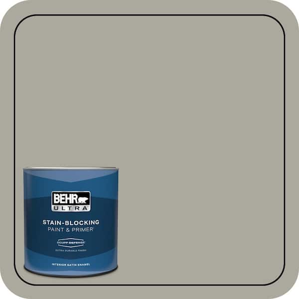 BEHR ULTRA 1 qt. #ECC-48-1 Winter Rye Extra Durable Satin Enamel Interior Paint & Primer