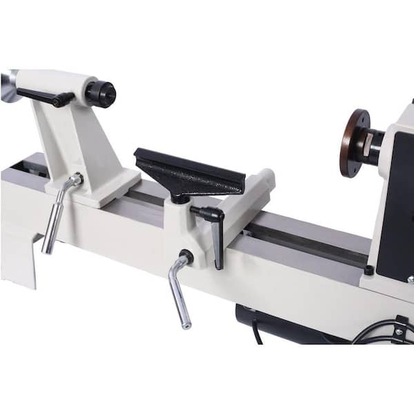 12 in. x 18 in. Wood Lathe, Benchtop Wood Lathe Machine 3/4 HP