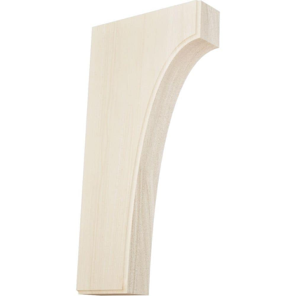 6 in. x 1-3/4 in. x 12 in. Unfinished Rubberwood Clarksville Corbel price history on PriceWatchPro
