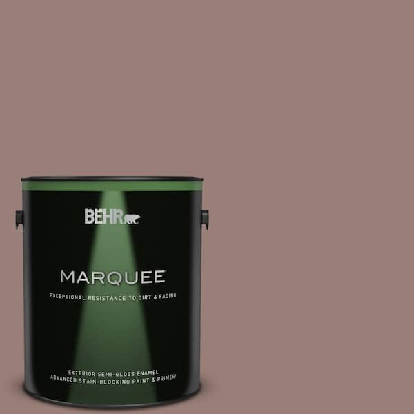 BEHR MARQUEE 1 gal. #180F-5 Cougar Semi-Gloss Enamel Exterior Paint & Primer