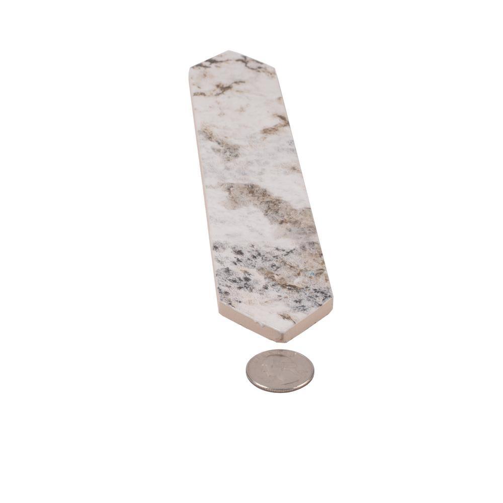 Cotton White Glossy Ceramic Picket Wall and Floor Tile