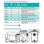 1 HP PowerFlo Matrix Aboveground Single Speed Pool Pump