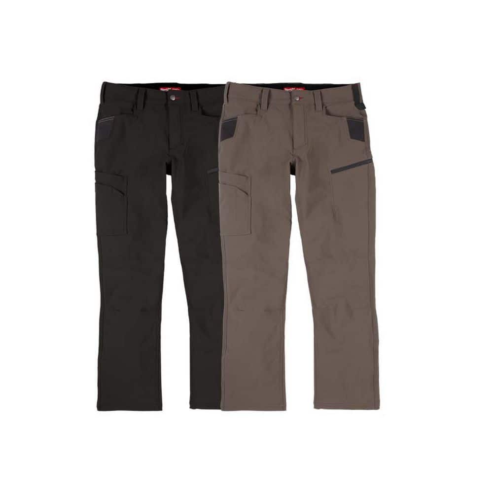 Men's 40 in. x 30 in. Black and Brown FREEFLEX Tech Work Pants with 7 Pockets (2-Pack) price history on PriceWatchPro