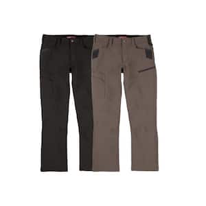 Milwaukee Men's 40 in. x 30 in. Brown FREEFLEX Tech Work Pants