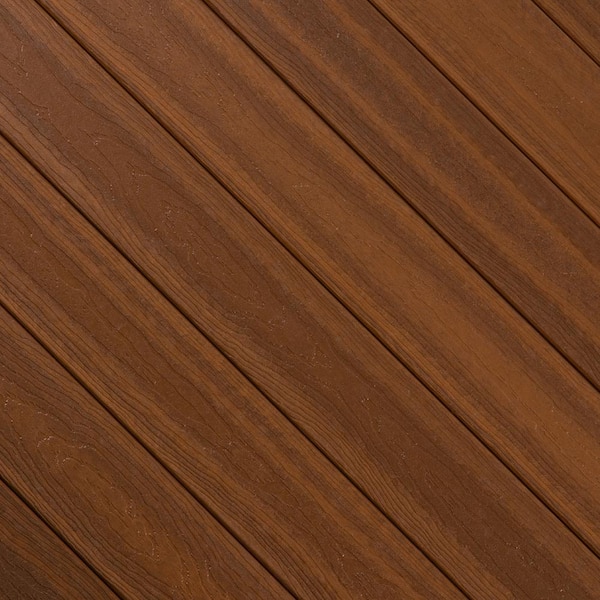 Envision Ridge Premium 1 in. x 6 in. x 16 ft. (15/16 in. x 5-1/2 in. x 16  ft.) Vintage Oak Grooved Edge Composite Decking Board 31004443 - The Home  Depot