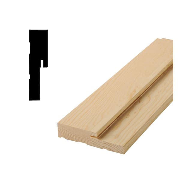 Woodgrain Millwork 1-1/4 in. x 4-5/8 in. x 82-1/4 in. Pressure-Treated Pine Exterior Jamb Side Moulding