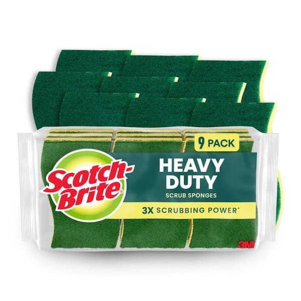 Scotch-Brite Heavy-Duty Scrub Sponge (9-Pack)