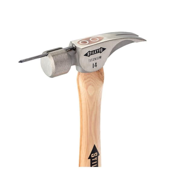 Stiletto 14 oz. Titanium Smooth Face Hammer with 18 in
