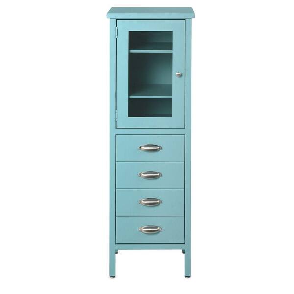 Home Decorators Collection Elixir 50 in. x 15.75 in. Steel Storage Cabinet in Blue