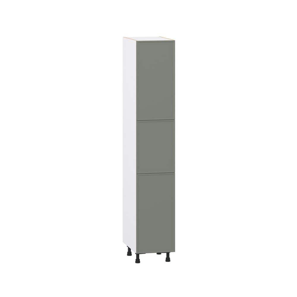 Fairview 15 in. W x 24 in. D x 84.5 in. H Assembled Slim Shaker Pantry Kitchen Cabinet in Moss Green with 4-Shelves price history on PriceWatchPro