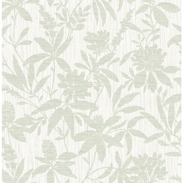 Advantage Riemann Green Floral Vinyl Wallpaper Roll