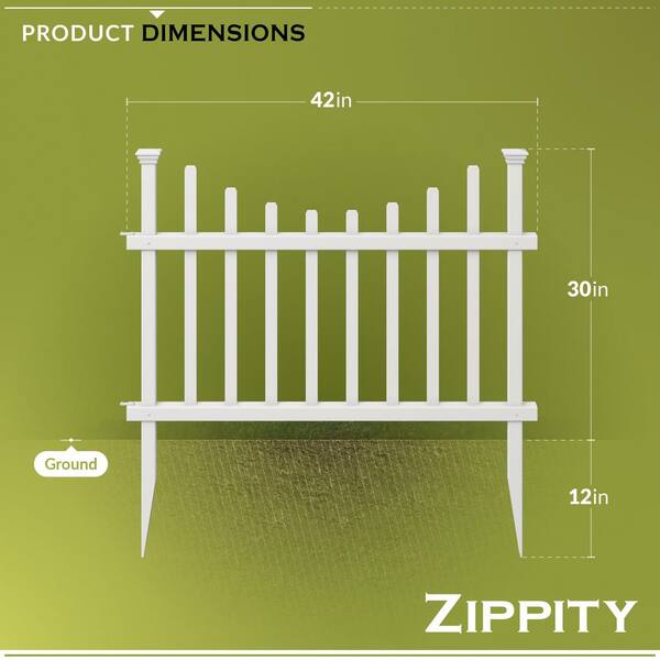 Zippity Outdoor Products 2.5 ft. H x 3.5 ft W Washington Vinyl