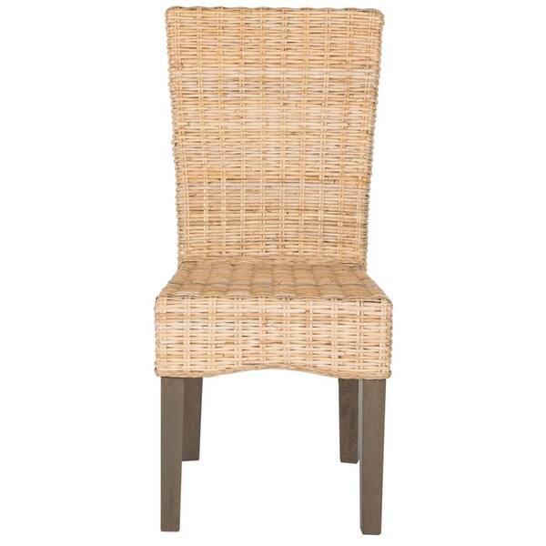 SAFAVIEH Ozias Rattan Chair in Natural (2-Pack) SEA8014C-SET2