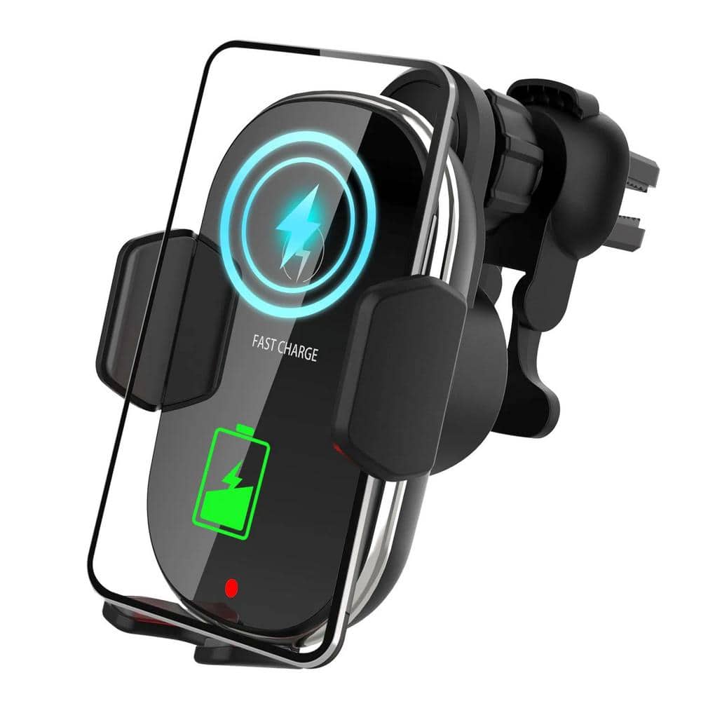 Car Wireless Phone Air Vent Phone Mount Holder Bracket w/ Fast Charge 15 an