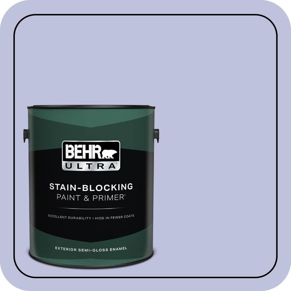 1 gal. #610A-3 Lavender Sachet Semi-Gloss Enamel Exterior Paint & Primer price history on PriceWatchPro