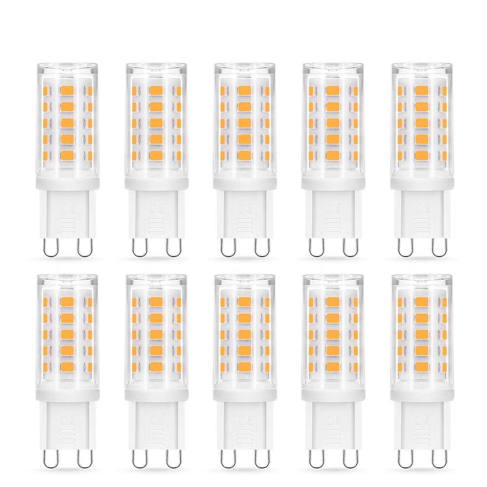 40-Watt Equivalent G9 Base Non-Dimmable LED Light Bulb in Daylight 6000K (10-Pack) price history on PriceWatchPro
