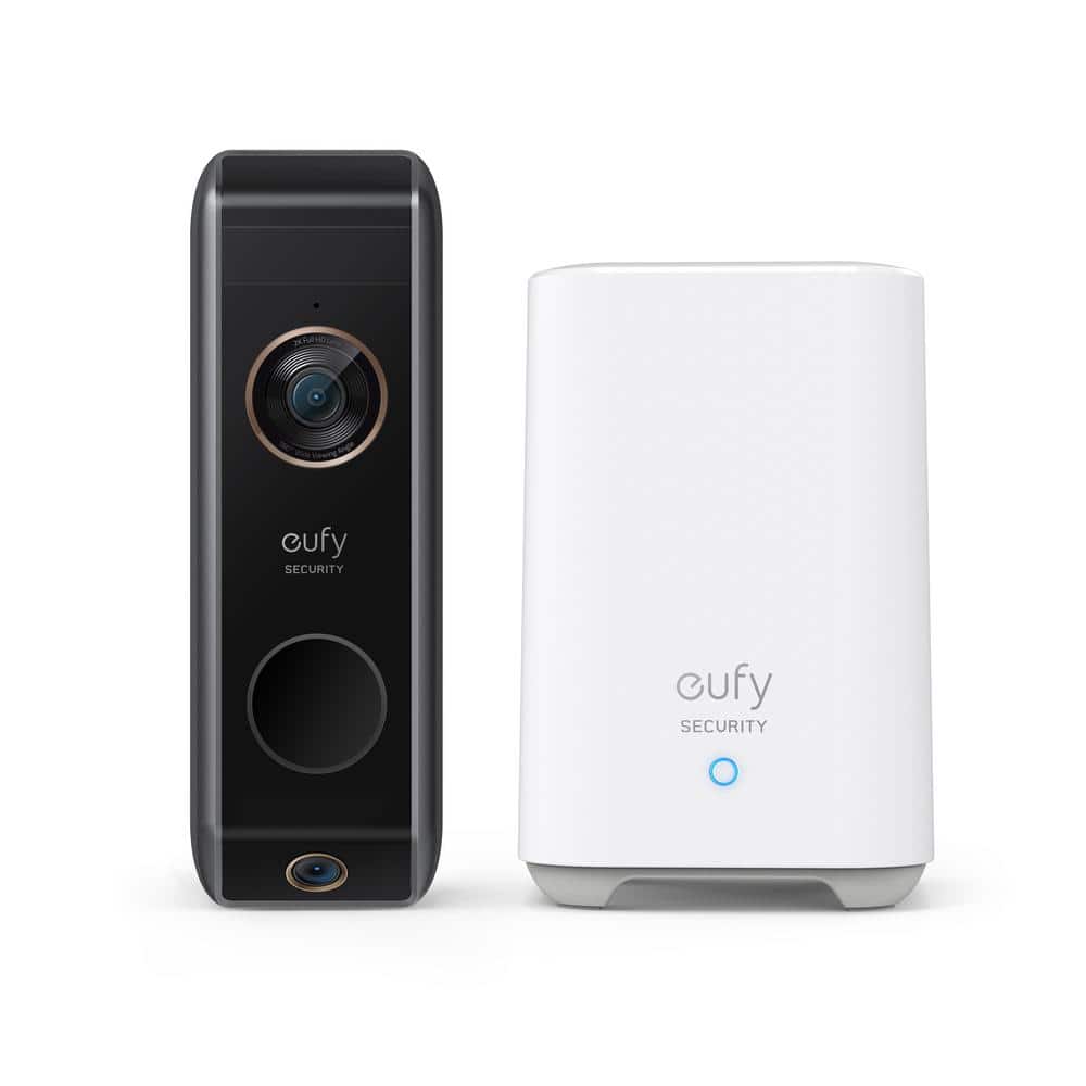 eufy Security Security Battery Dual Cam 2K Doorbell E8213J11 - The Home  Depot