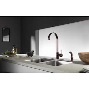 Concord Single-Handle Standard Kitchen Faucet with Side Sprayer in Oil Rubbed Bronze
