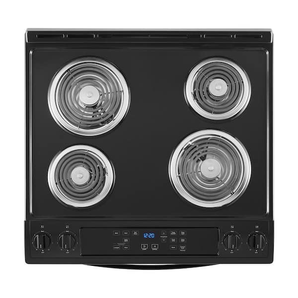 Premier 24 in. 3.0 cu. ft. Oven Freestanding Electric Range with 4 Coil  Burners - Stainless Steel