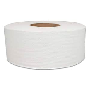 700 ft. 2-Ply White Septic Safe Jumbo Toilet Paper (12-Rolls/Carton)