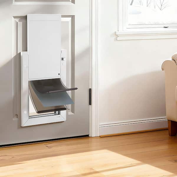 VEVOR 12.25 x 8.25 in. Medium Pet Door with Triple Magnetic Flaps