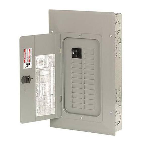 Eaton BR 100 Amp 20 Space 20 Circuit Indoor Main Breaker Loadcenter with Combination Cover and Copper Bus