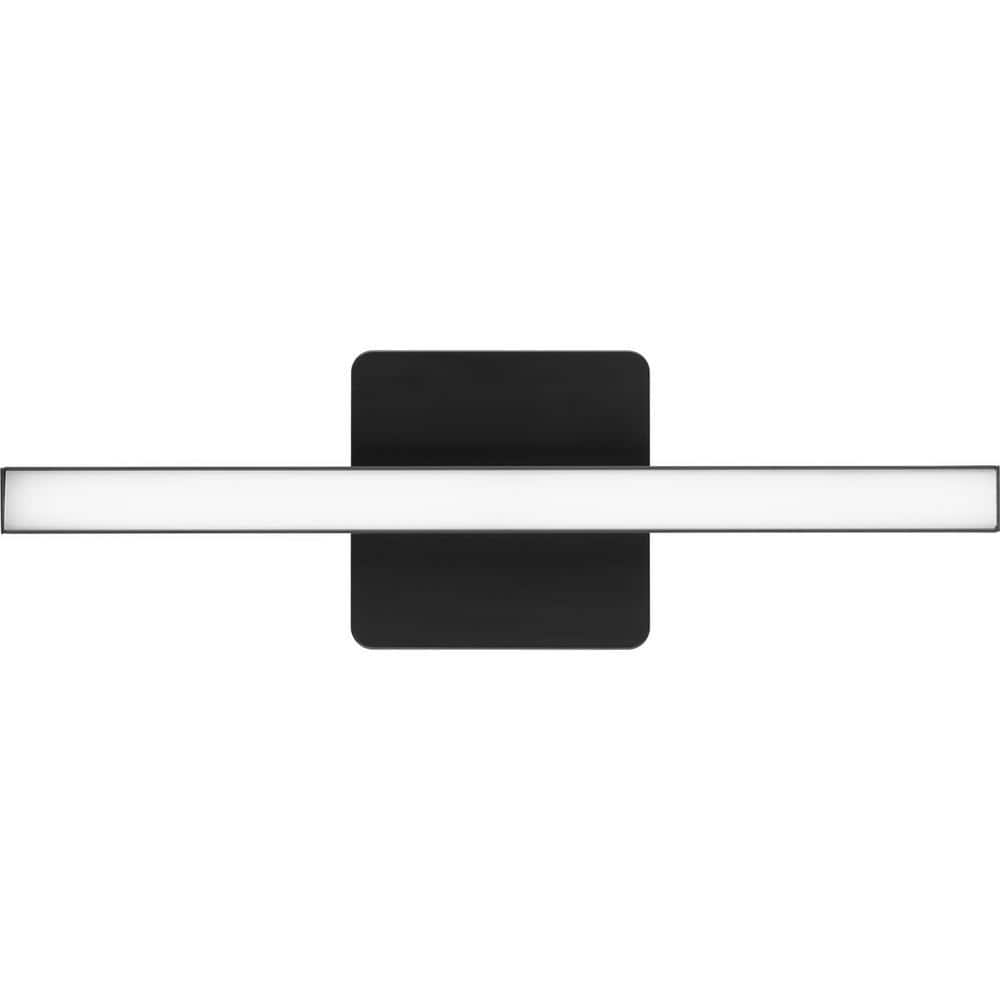 Matte Black LED Linear Vanity Light with Acrylic Shade