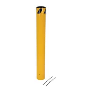 48 in. X 5.5 in. Yellow Pour In Place Safety Bollard