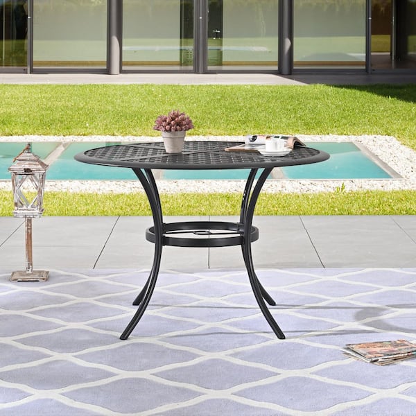 Amazon Round Tile Top Patio Table Mondawe Patio Round Aluminum