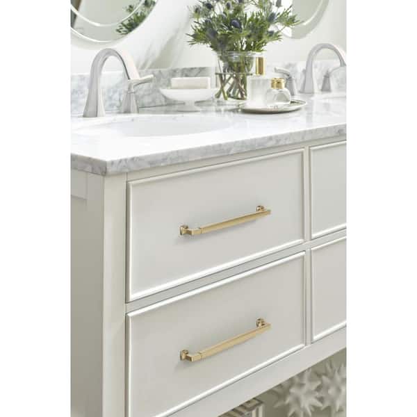 Stature 10-1/16 in. (256mm) Classic Champagne Bronze Bar Cabinet Pull