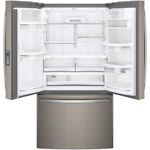 Profile 23.1 cu. ft. French Door Refrigerator in Fingerprint Resistant Slate, Counter Depth, ENERGY STAR