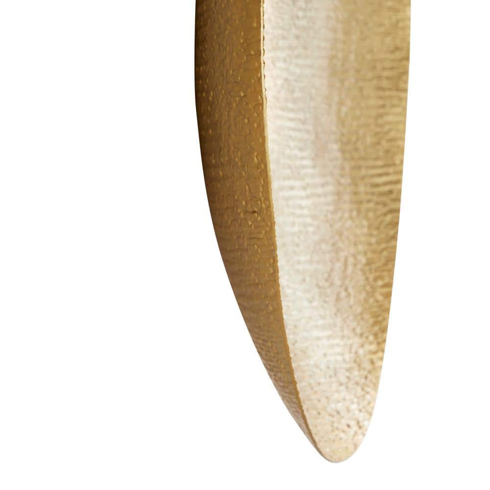 Gold Large Metallic Round Disk Wall Decor Set