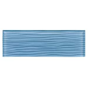 ANDOVA Enchant Parade Bewitch Aqua Blue Glossy 4 in. x 12 in