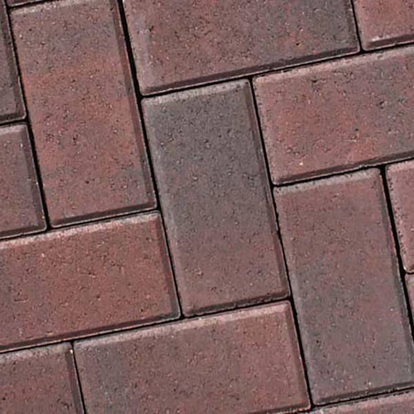 interlock Holland 8.5 in. x 4.25 in. x 2.375 in. Rectangle Rosewood FM Concrete Paver (280-pieces/69 sq. sf./Pallet)