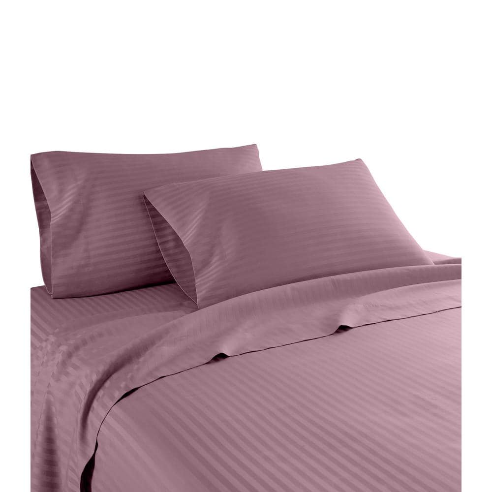 Hotel London 600 Thread Count 100% Cotton Deep Pocket Striped Sheet Set (Ca