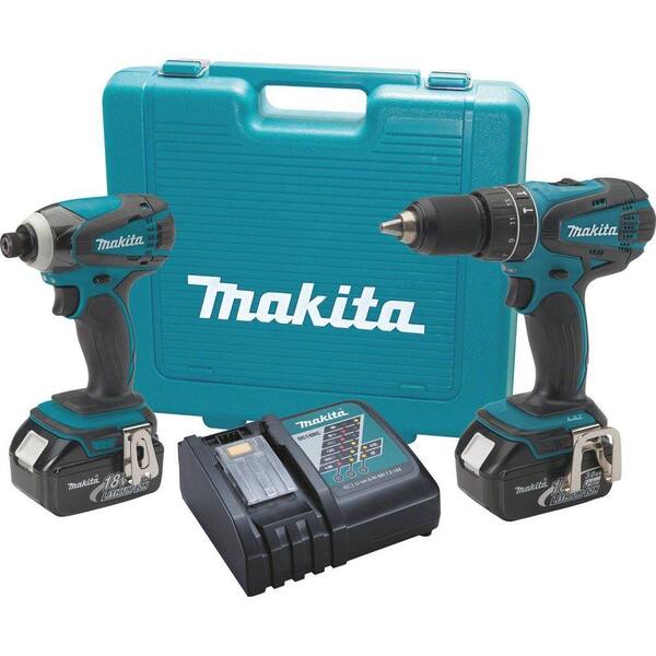 Makita - 18-Volt LXT Lithium-Ion Cordless Combo Kit (2-Piece) with Bonus Impact GOLD 21-Piece Ultra-Magnetic Insert Bit Set