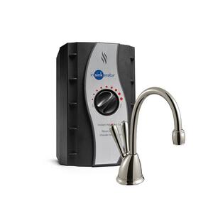 Involve View Series Instant Hot & Cold Water Dispenser Tank with 2-Handle 6.75 in. Faucet in Chrome