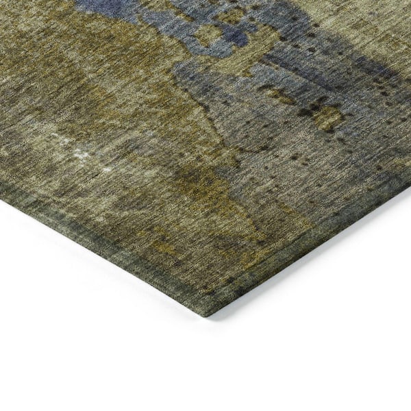 Chantille Machine Washable Indoor/Outdoor Abstract ACN1870 Khaki 3 ft. x 5 ft. Accent Rug