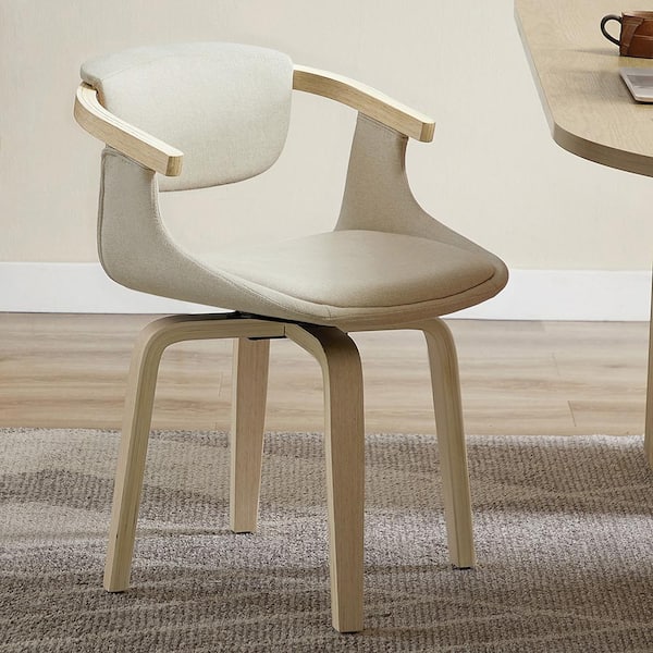 Lucky-Angel APOLLO Gray Velvet Tufted Round Swivel Accent Chair