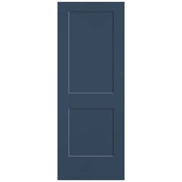Masonite 30 in. x 80 in. 2-Panel Logan Single Bore Solid Core Night Tide Molded Composite Interior Door Slab