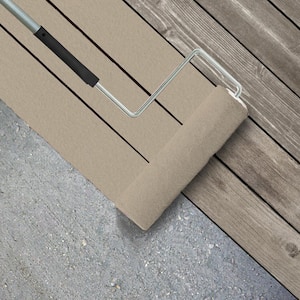 1 gal. #PFC-27 Light Rattan Textured Low-Lustre Enamel Interior/Exterior Porch and Patio Anti-Slip Floor Paint
