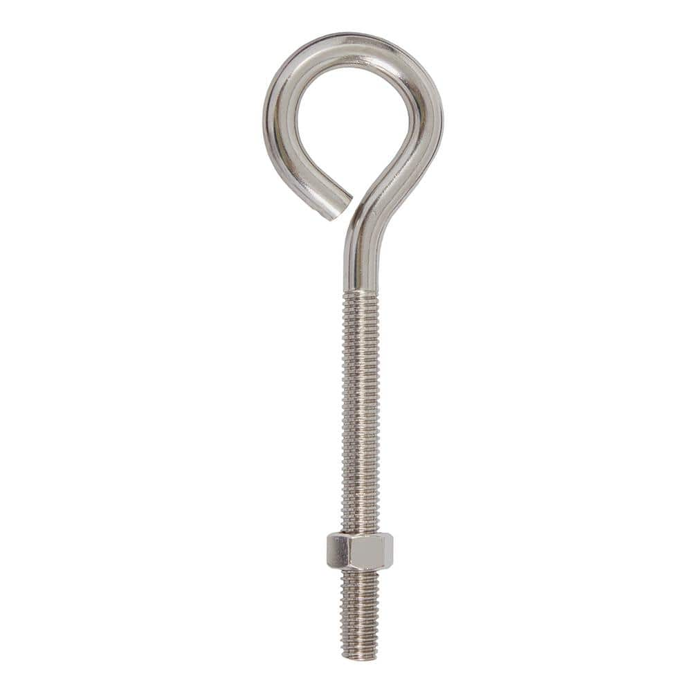 Everbilt 3/8 in. x 5-1/2 in. Stainless Steel Eyebolt/Nut 813686 - The ...