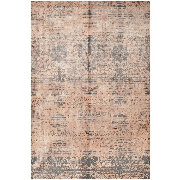 Tibetan 6 ft. x 9 ft. Gray Persian Area Rug