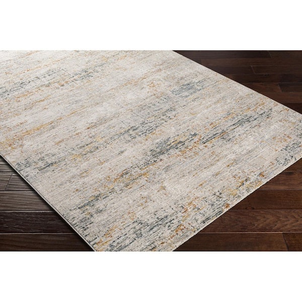 Laila Gray Modern Abstract 2 ft. x 3 ft. Area Rug