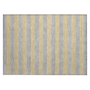 Chantille ACN530 Silver 1 ft. 8 in. x 2 ft. 6 in. Machine Washable Indoor/Outdoor Geometric Area Rug