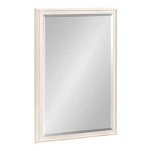 Oakhurst 18.00 in. W x 24.00 in. H White Rectangle Traditional Framed Decorative Wall Mirror