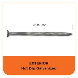 2-1/2 in. (8D) Hot Dipped Galvanized Spiral Deck Nail 5 lbs. (650-Count)