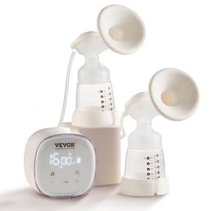 Double Electric Breast Pumps 4 Mode 16 Levels 300mmHg Strong Suction Anti-Backflow Breastfeeding Pump LED Display