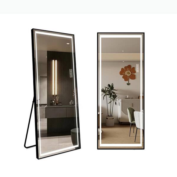 Unbranded 23.6 in. W x 65 in. H LED Mirror Full Length Mirror, Full Size Mirror Bedroom, Giant Full Body Floor Mirror