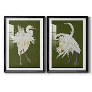 Heron Plumage III by Wexford Homes 2-Pieces Framed Abstract Paper Art Print 30.5 in. x 42.5 in.